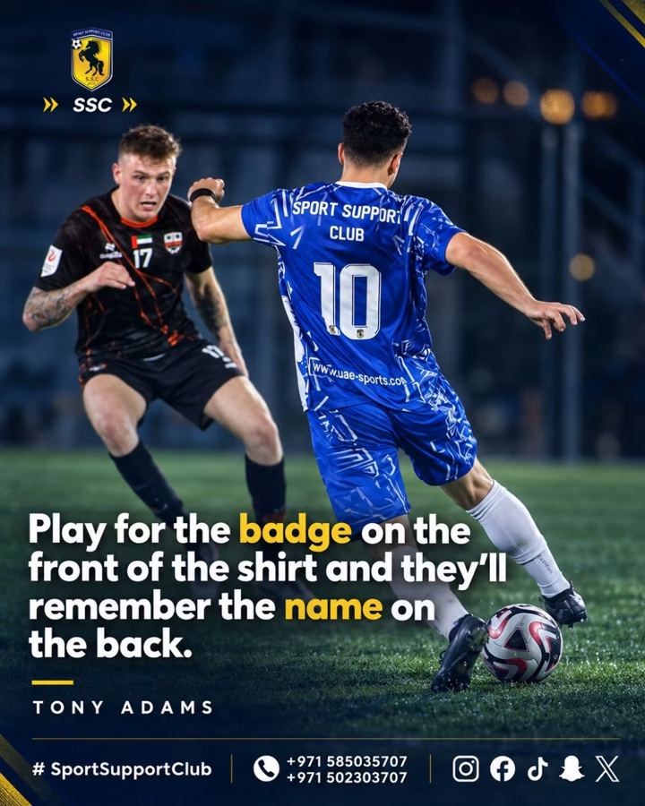 Sport Support Club design: Quote series · social post